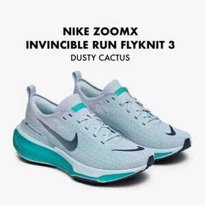 Nike ZoomX Invincible Run Flyknit 3 Mens Road Running Shoes Blue Dusty Cactus 14